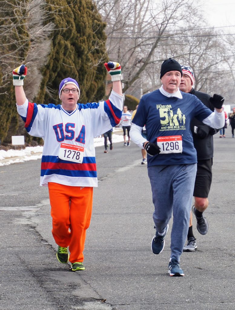 NJ Governor Phil Murphy and Rabbi Keven Friedman at the 5K Purim Run